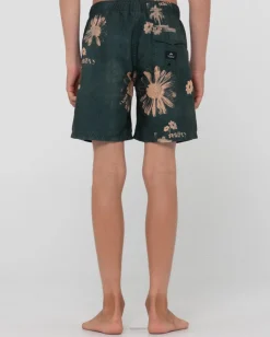 Boardshort Elastico Estampado Electric Sax Para Niños>Rusty Fashion