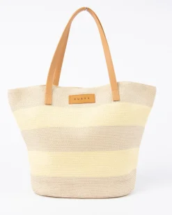 Bolso De Playa De Paja A Rayas Hailey>Rusty Shop