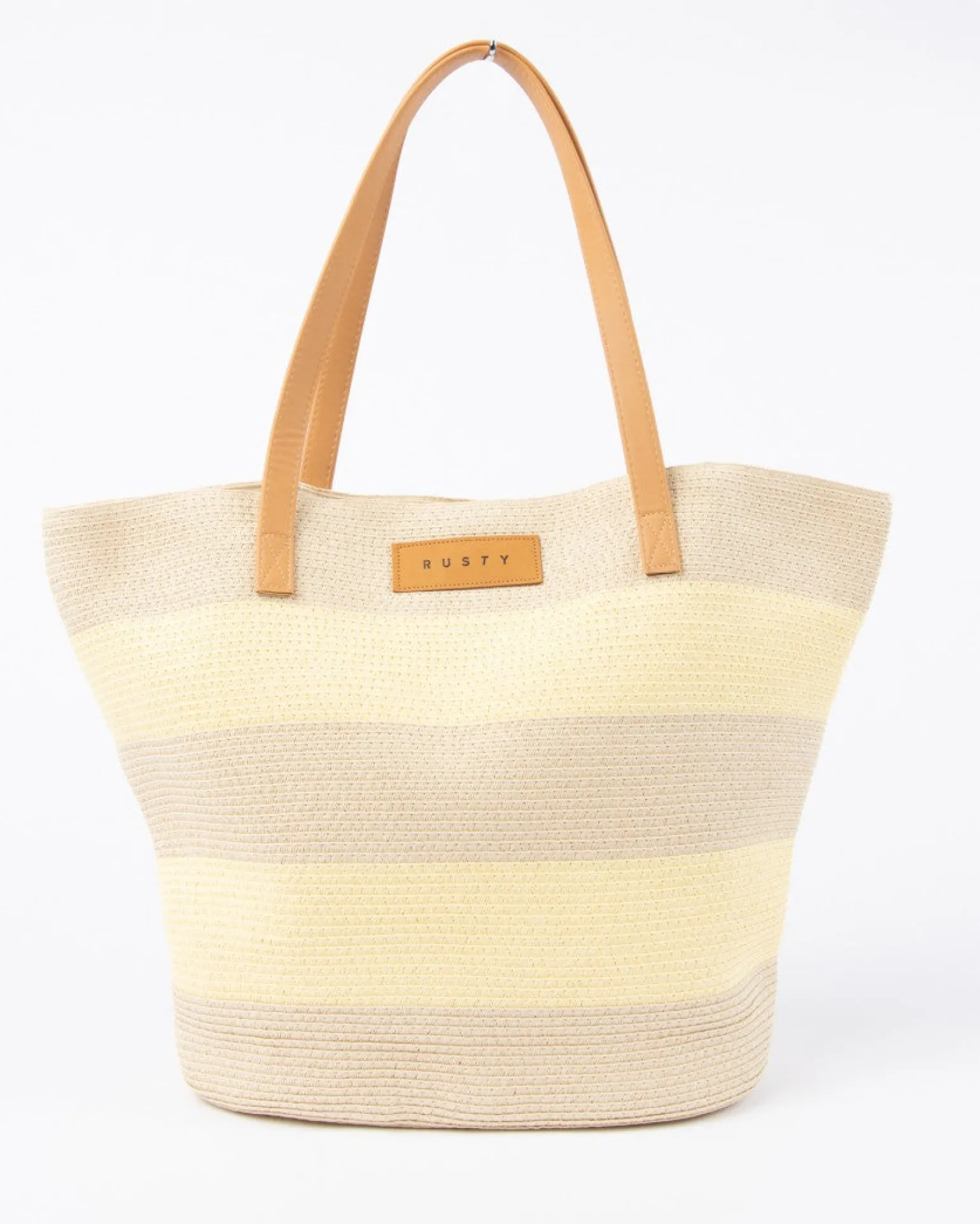 Bolso De Playa De Paja A Rayas Hailey>Rusty Shop