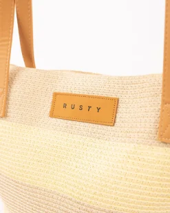 Bolso De Playa De Paja A Rayas Hailey><noscript><img width=