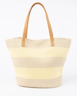 Bolso De Playa De Paja A Rayas Hailey><noscript><img width=