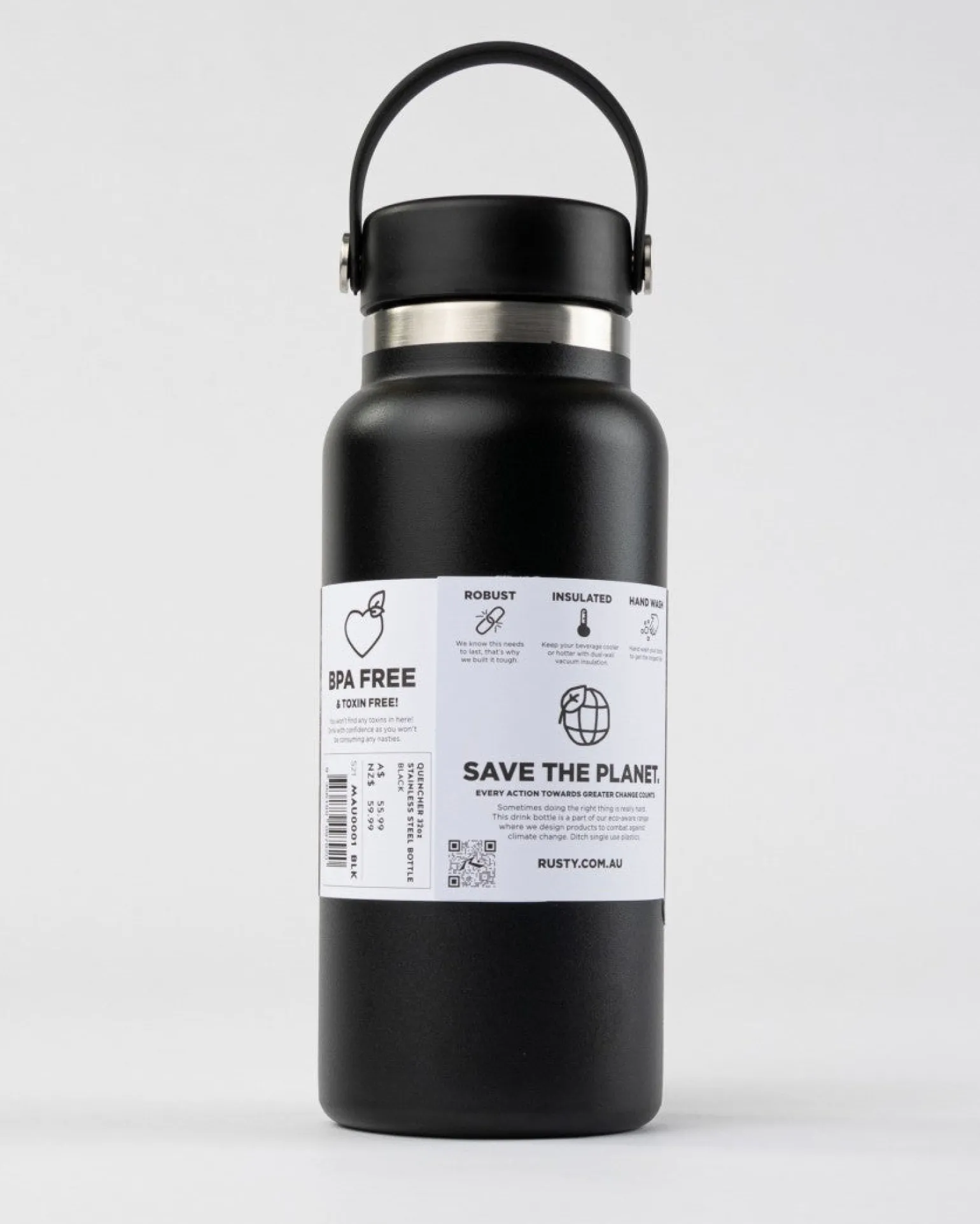 Botella De Acero Inoxidable Quencher De 32 Oz>Rusty Fashion