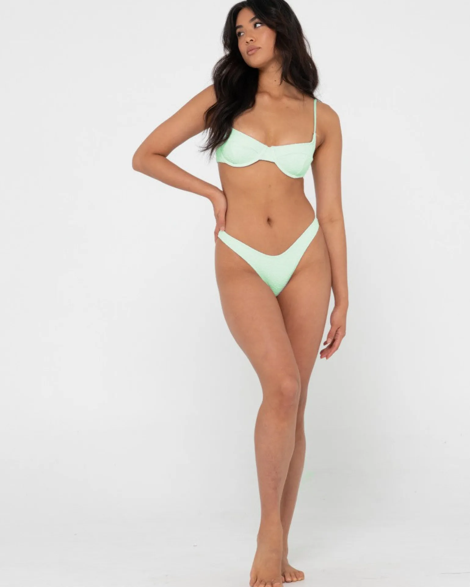 Braguita Bikini Midi Textura Sandalo>Rusty Hot