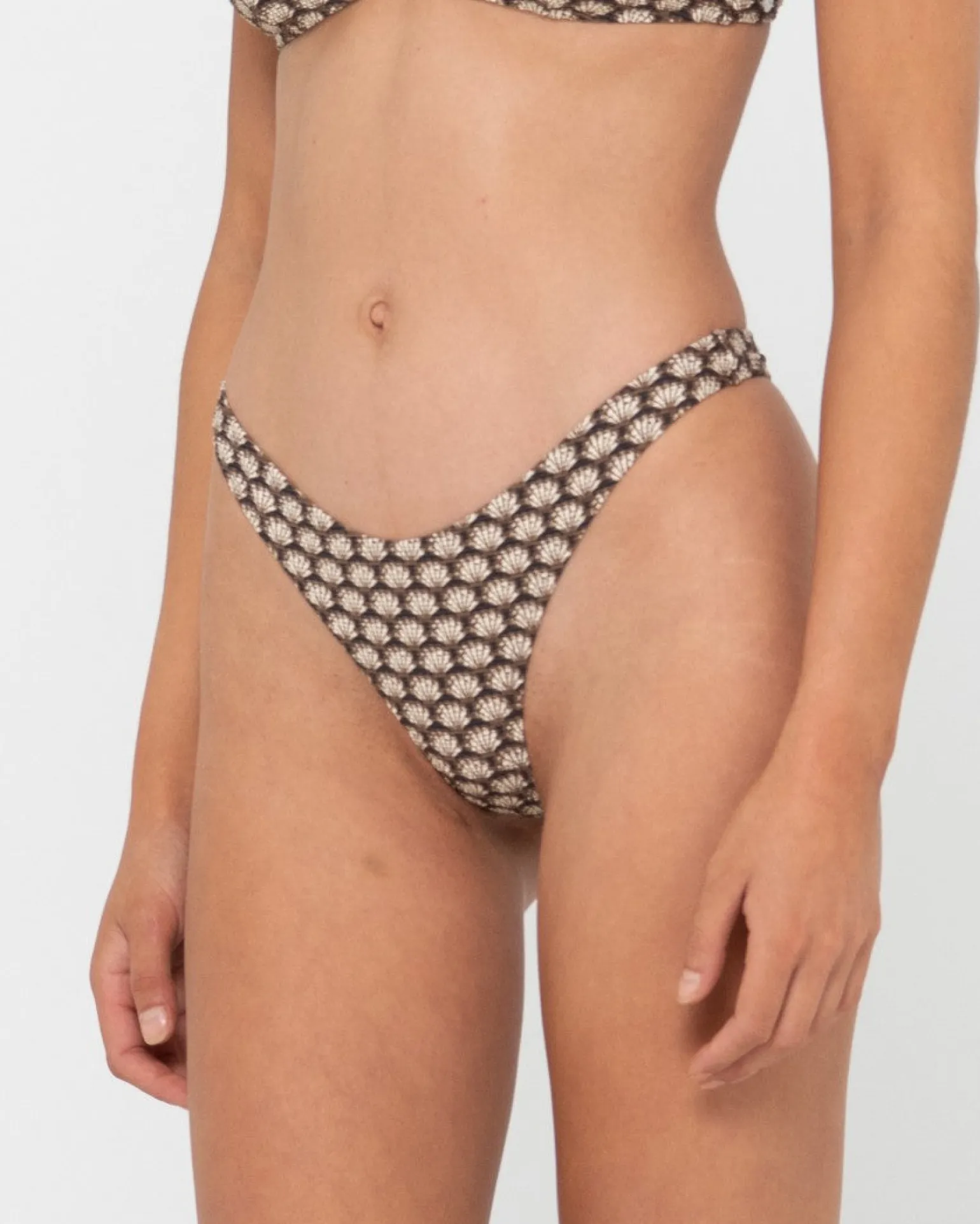 Braguita De Bikini Brasilena Con Estampado De Conchas Sorrento>Rusty Clearance