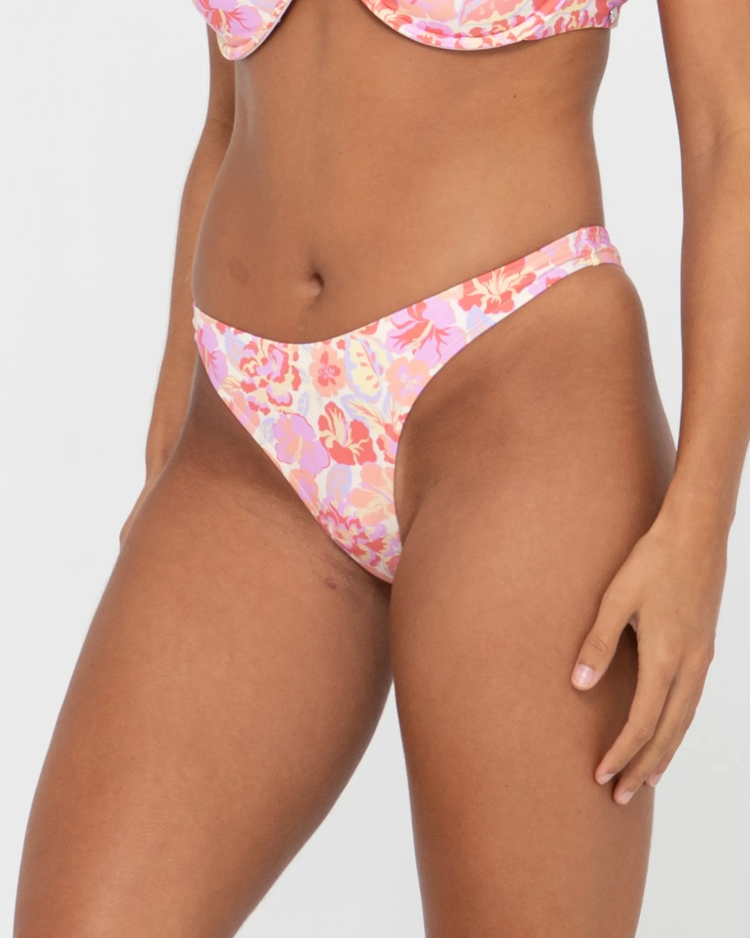 Braguita De Bikini Brasilena Con Estampado Rio Hibiscus>Rusty Sale
