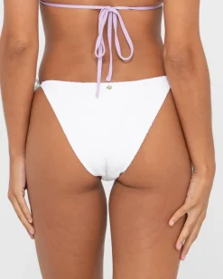 Braguita De Bikini Midi Con Lazos Laterales Texturizados De Sandalo>Rusty Flash Sale
