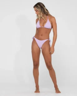 Braguita De Bikini Midi Con Lazos Laterales Texturizados De Sandalo><noscript><img width=