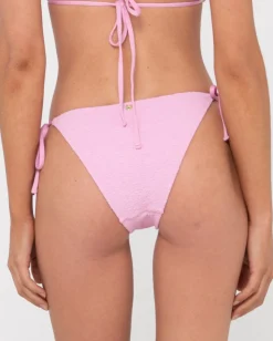 Braguita De Bikini Midi Con Lazos Laterales Texturizados De Sandalo>Rusty Hot