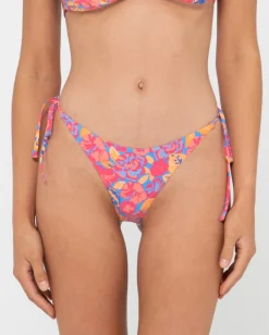 Braguitas De Bikini Brasilenas Con Lazo Lateral Y Estampado Rio Hibiscus>Rusty Best Sale