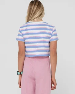 Camila Camiseta Corta A Rayas Para Ninas>Rusty Cheap