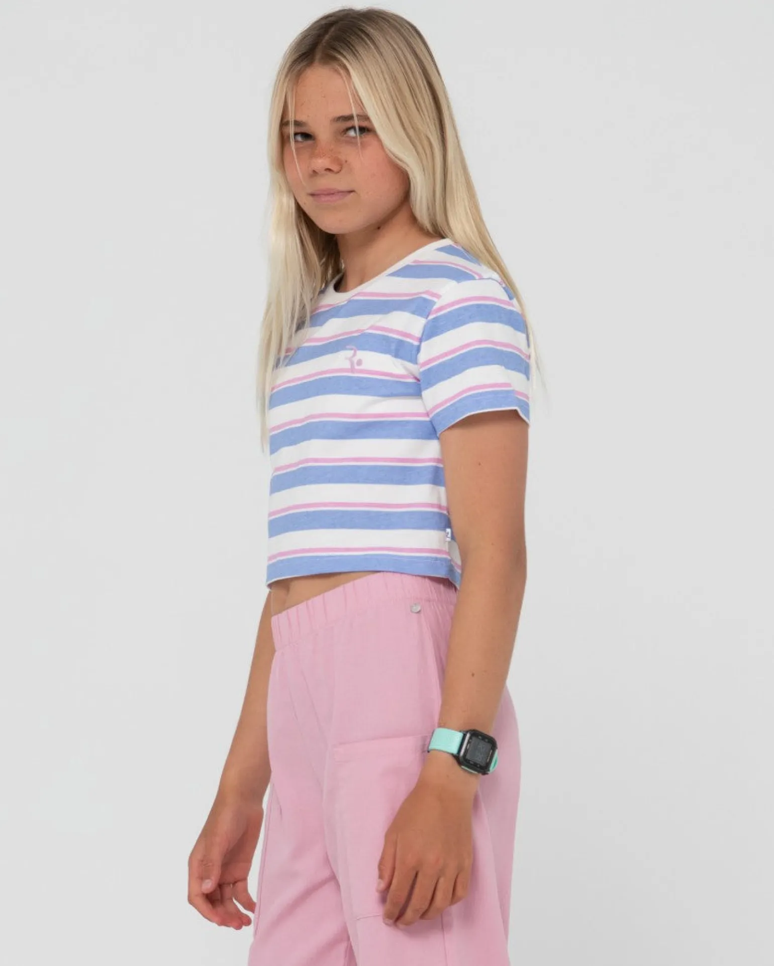 Camila Camiseta Corta A Rayas Para Ninas>Rusty Cheap