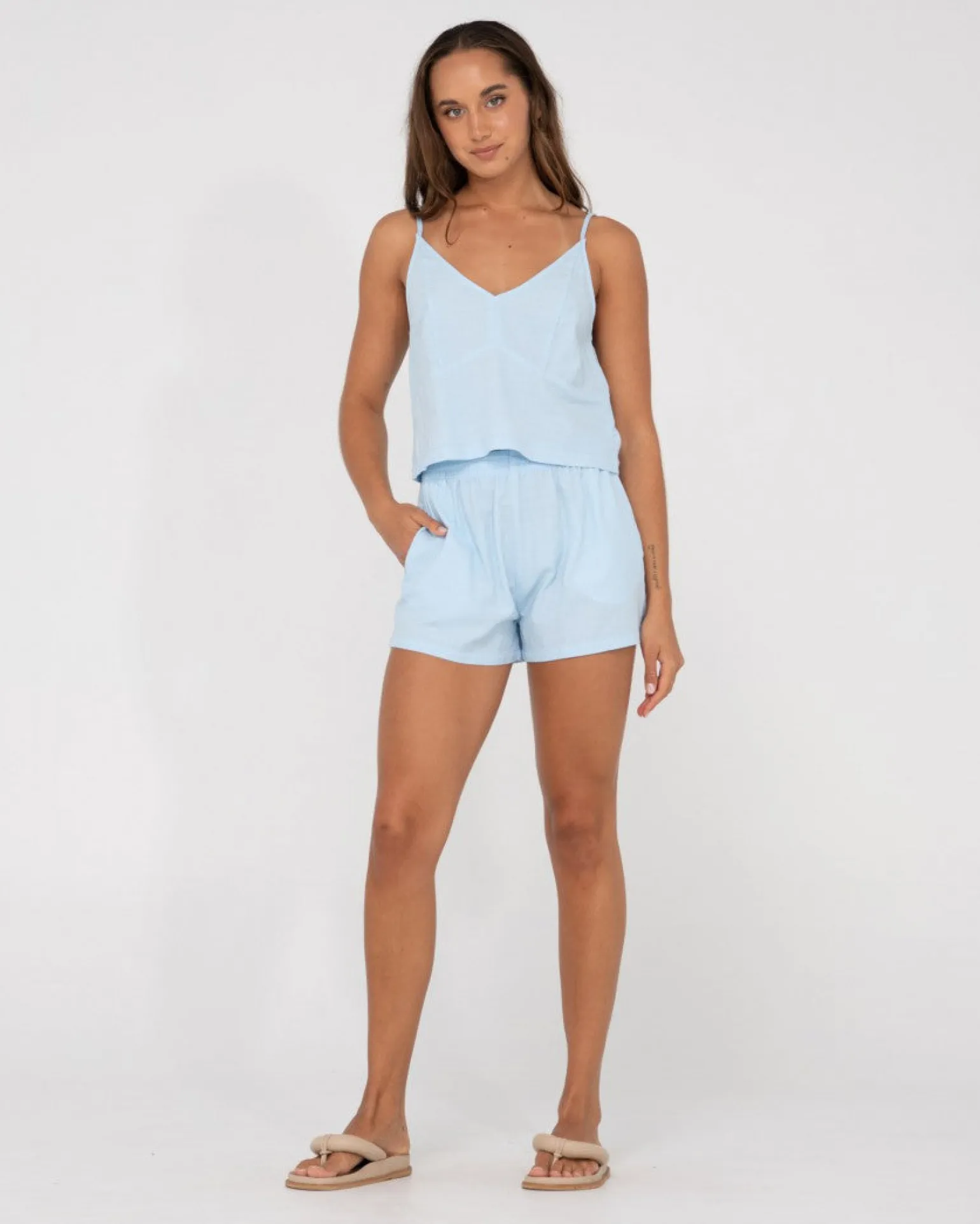 Cami Lencero Con Cuello En V De Agua Dulce>Rusty Shop