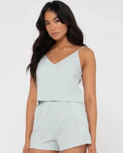 Cami Lencero Con Cuello En V De Agua Dulce><noscript><img width=