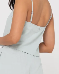 Cami Lencero Con Cuello En V De Agua Dulce><noscript><img width=