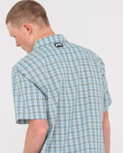 Camisa A Cuadros De Ajuste Relajado De Datsun><noscript><img width=