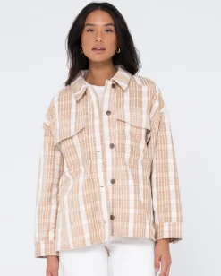 Camisa A Cuadros Extragrande Con Tallo>Rusty Fashion