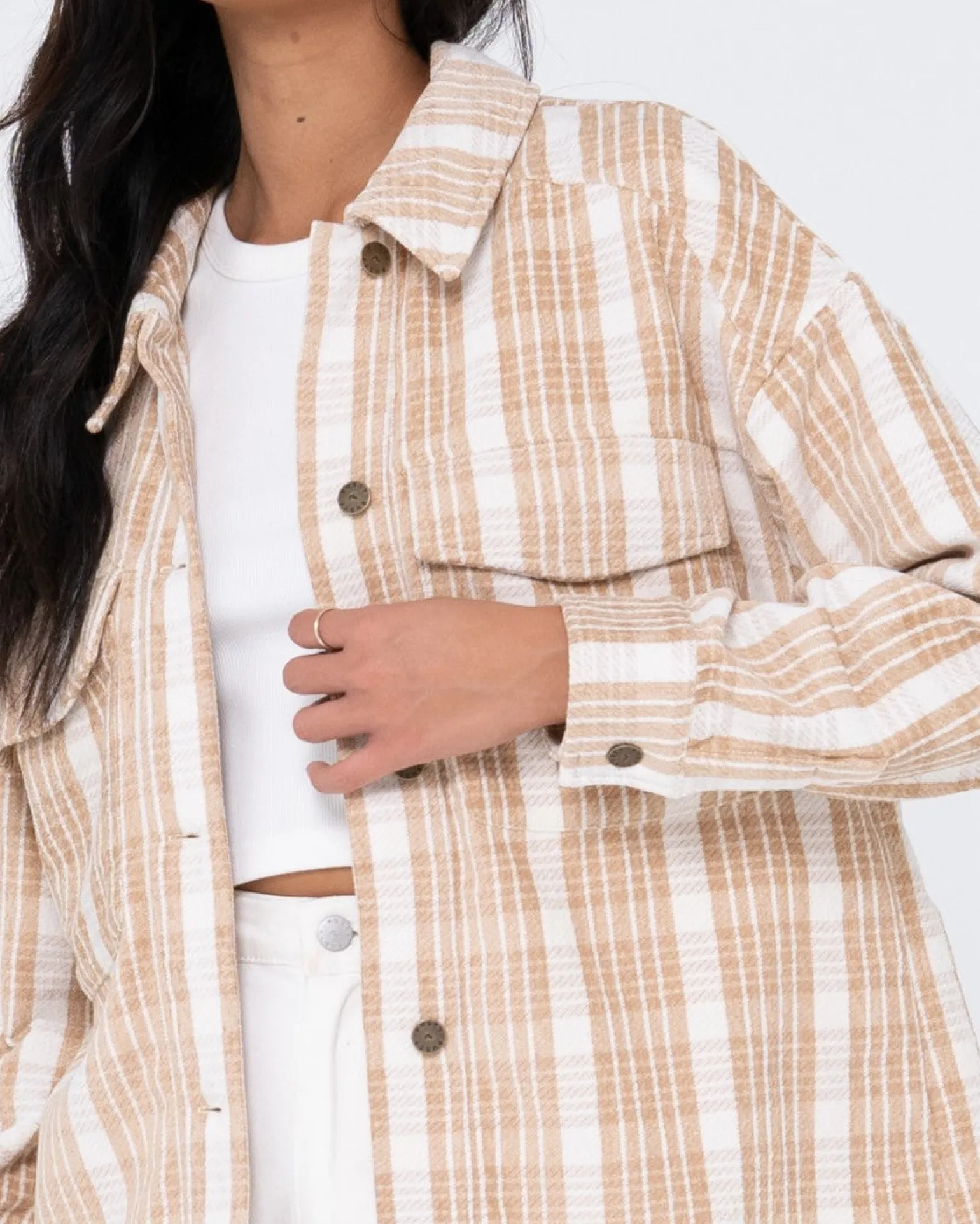 Camisa A Cuadros Extragrande Con Tallo>Rusty Fashion