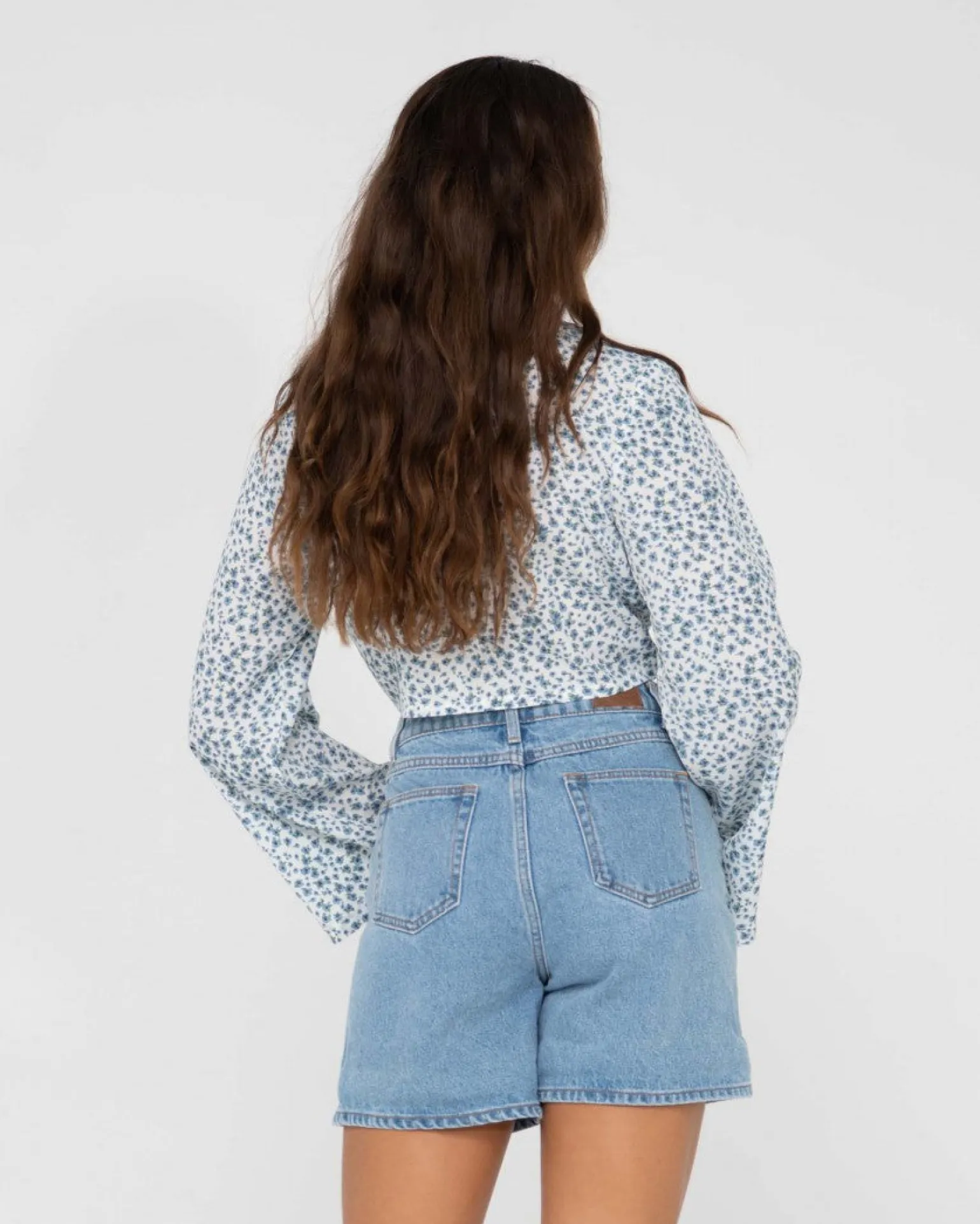 Camisa Corta Con Estampado Floral Y Lazo En La Parte Delantera De Balnear>Rusty Online