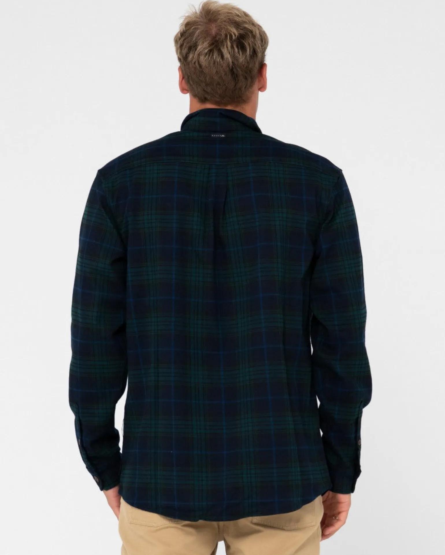Camisa De Franela De Manga Larga Con Reloj Negro>Rusty Cheap