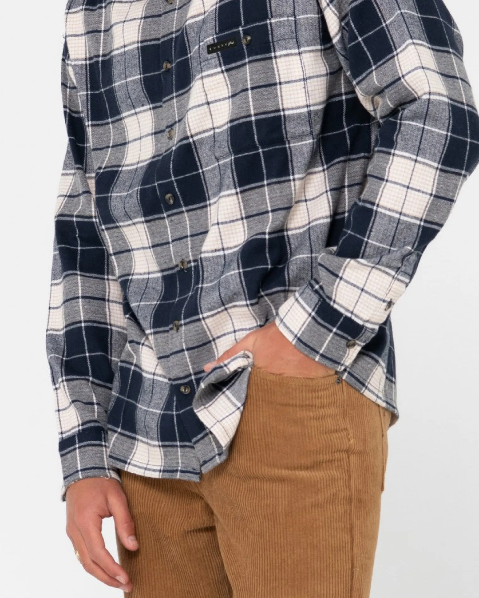 Camisa De Franela De Manga Larga Dry Eyes>Rusty New