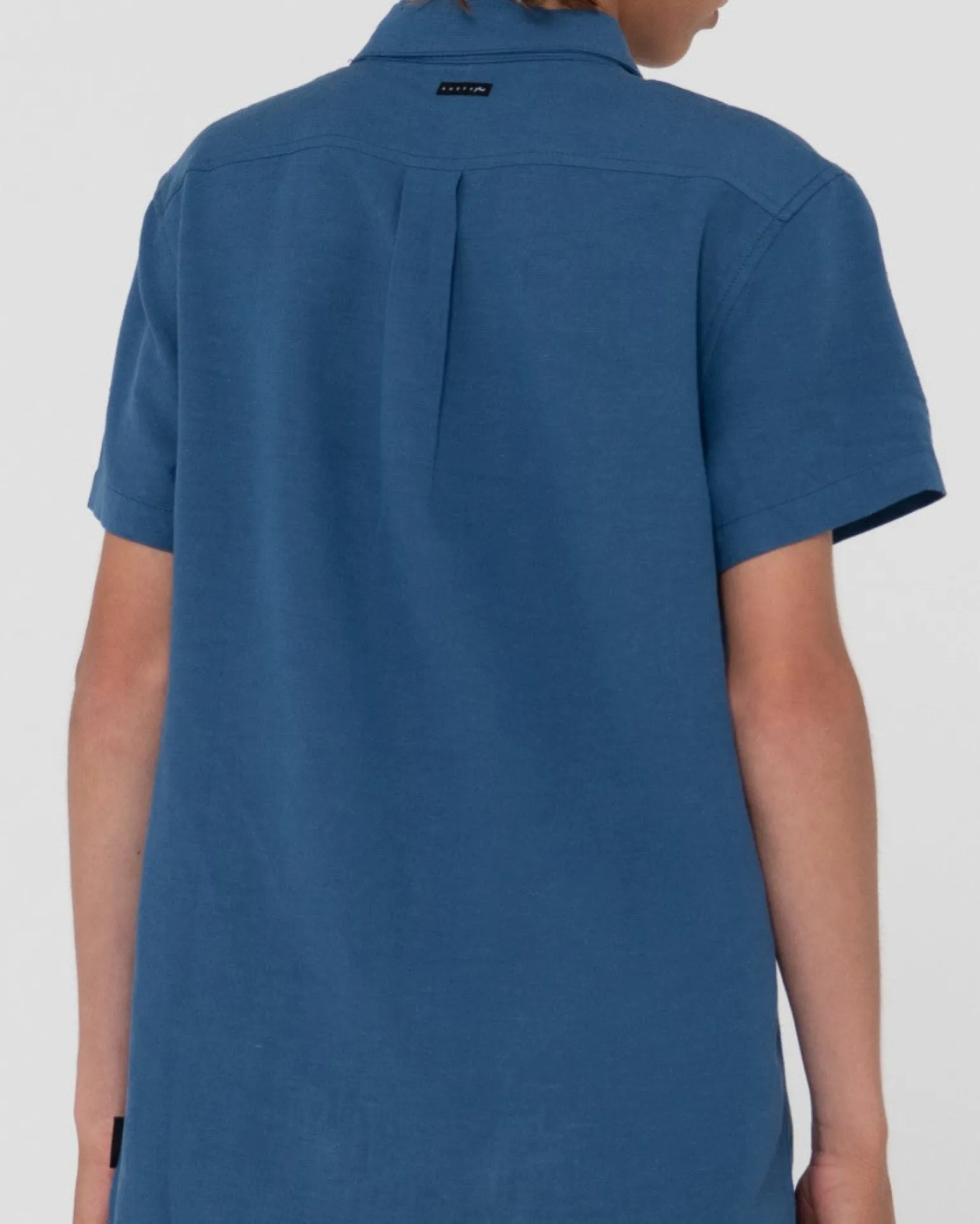 Camisa De Lino De Manga Corta Overtone Para Niños>Rusty Fashion