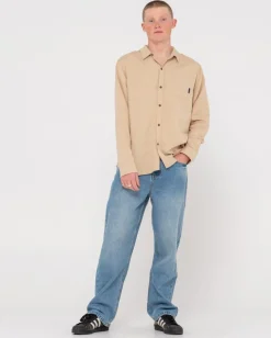 Camisa De Lino De Manga Larga Overtone><noscript><img width=