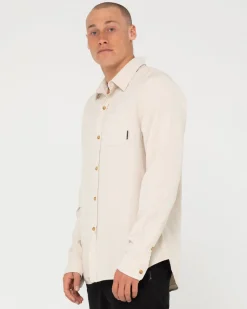 Camisa De Lino De Manga Larga Overtone><noscript><img width=
