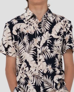 Camisa De Manga Corta Con Estampado Line Up Para Nino><noscript><img width=