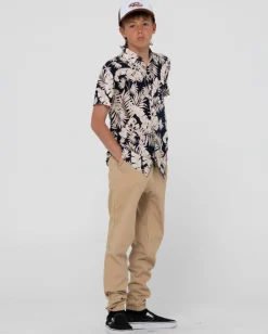 Camisa De Manga Corta Con Estampado Line Up Para Nino><noscript><img width=