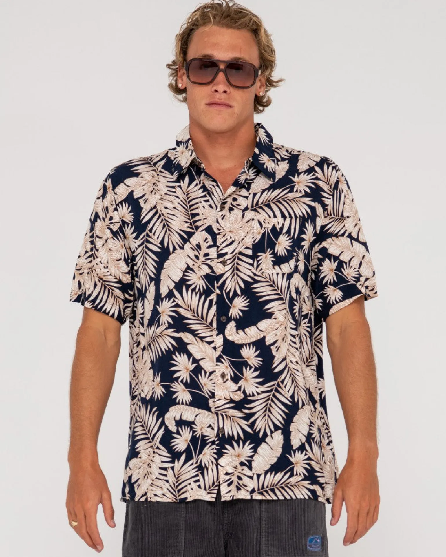 Camisa De Manga Corta De Ajuste Relajado Line Up>Rusty Best
