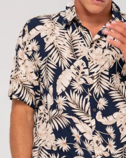 Camisa De Manga Corta De Ajuste Relajado Line Up><noscript><img width=