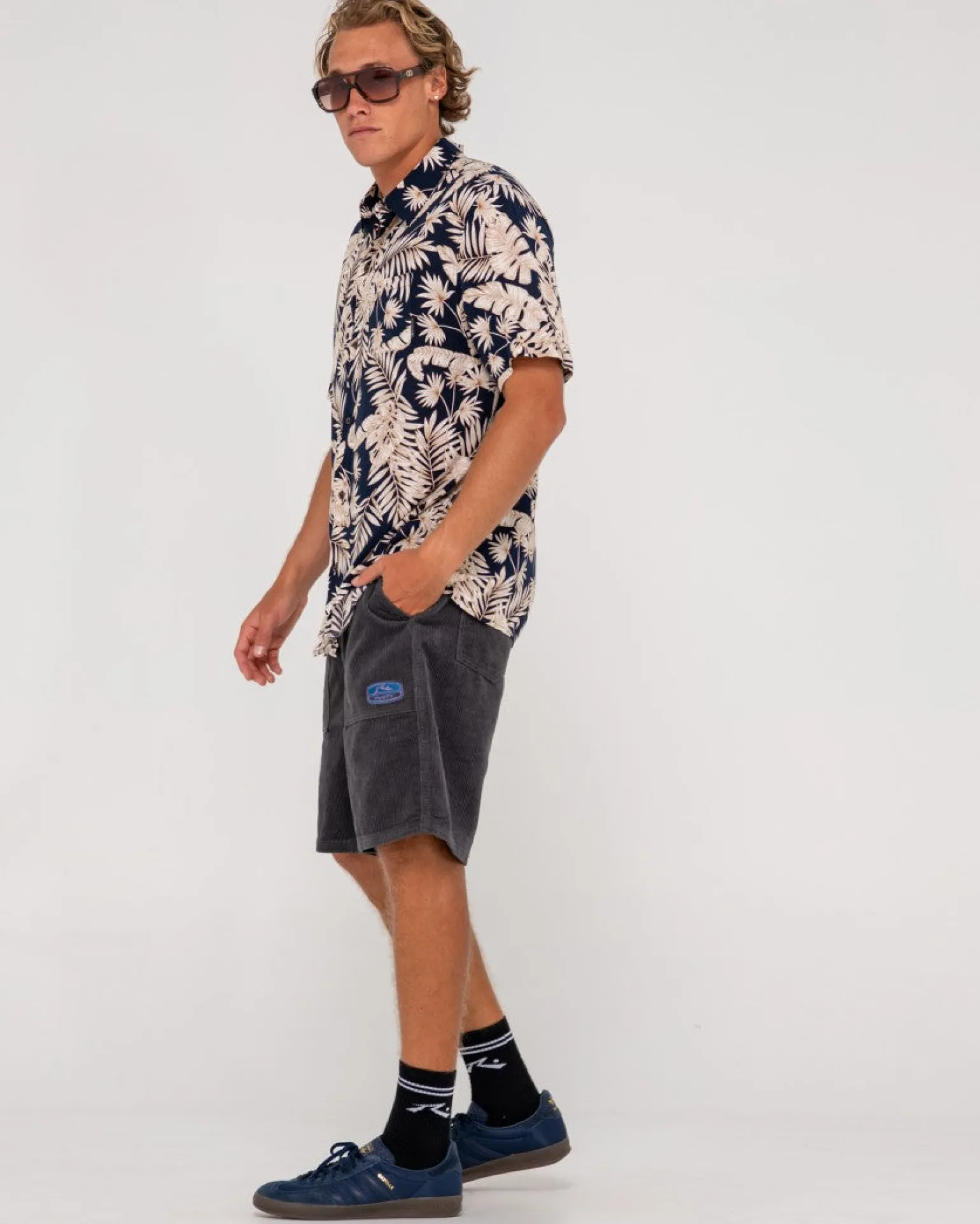 Camisa De Manga Corta De Ajuste Relajado Line Up>Rusty Best