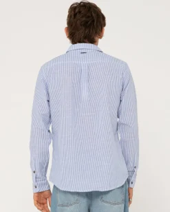 Camisa De Manga Larga De Lino Boat Day><noscript><img width=