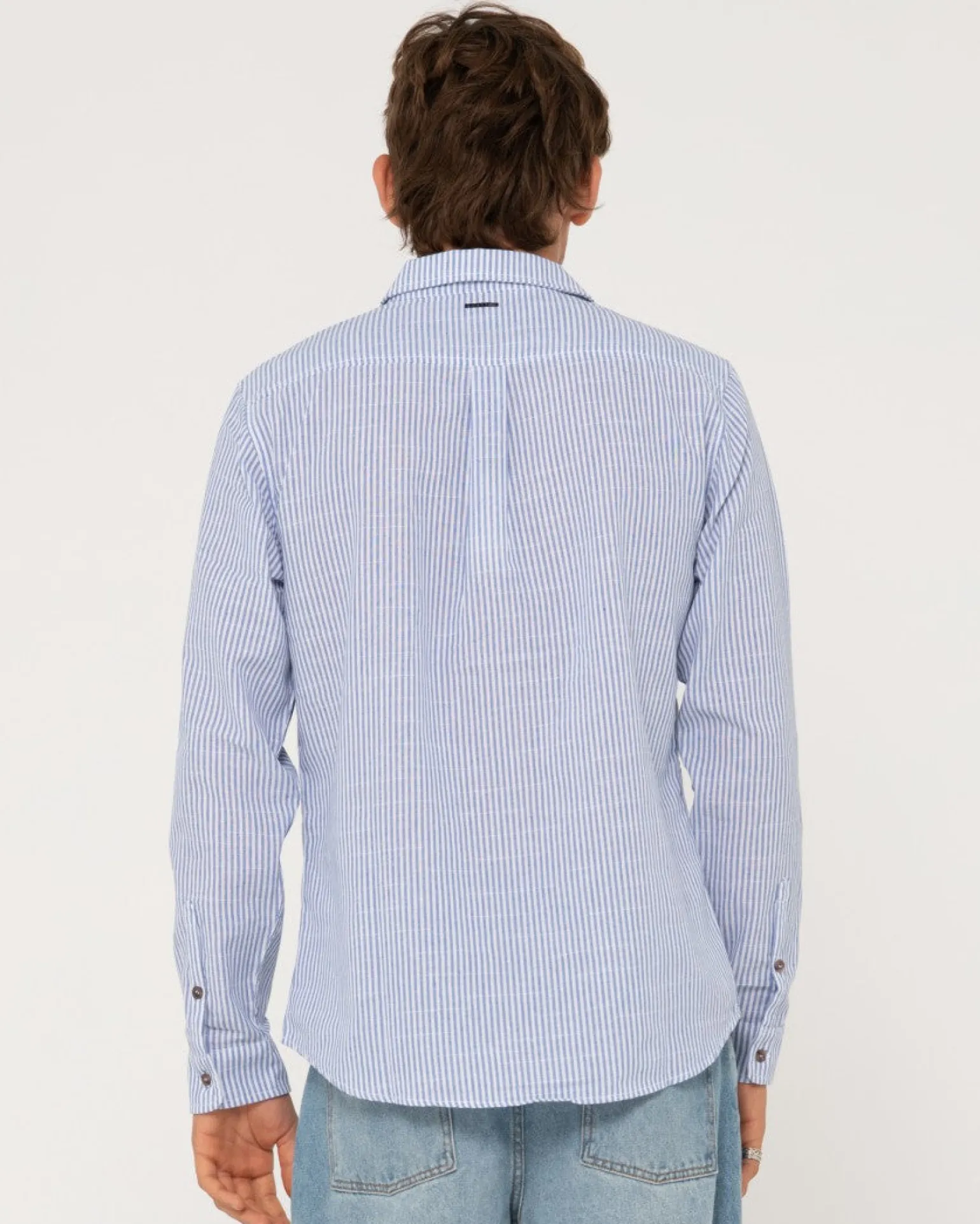 Camisa De Manga Larga De Lino Boat Day>Rusty Flash Sale