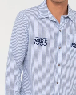 Camisa De Manga Larga De Lino Boat Day><noscript><img width=