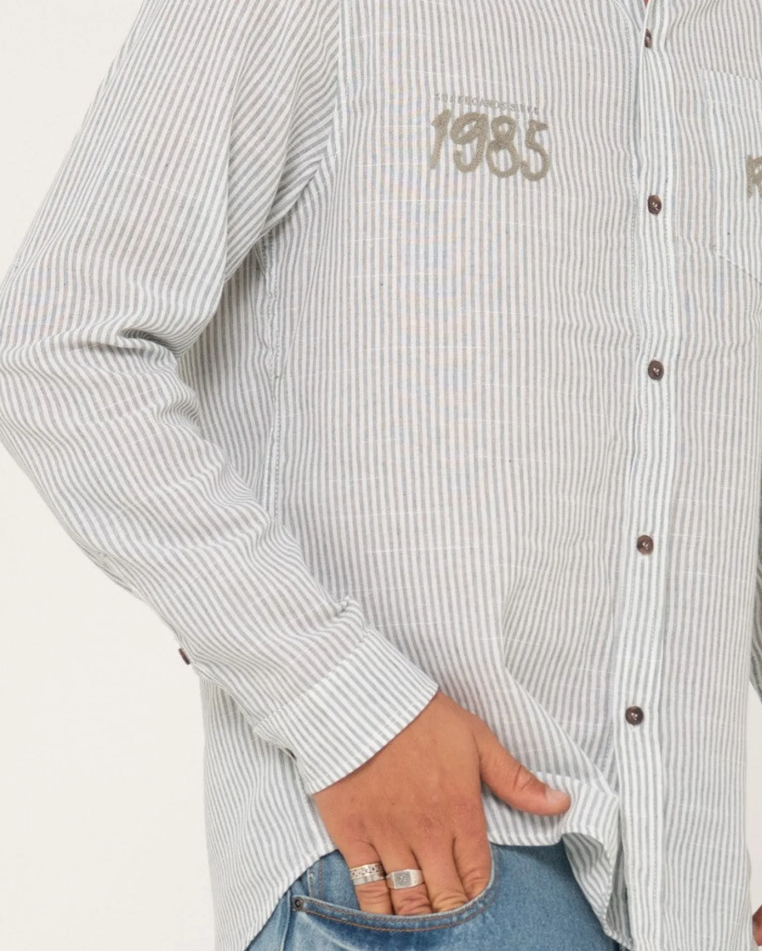 Camisa De Manga Larga De Lino Boat Day>Rusty Fashion