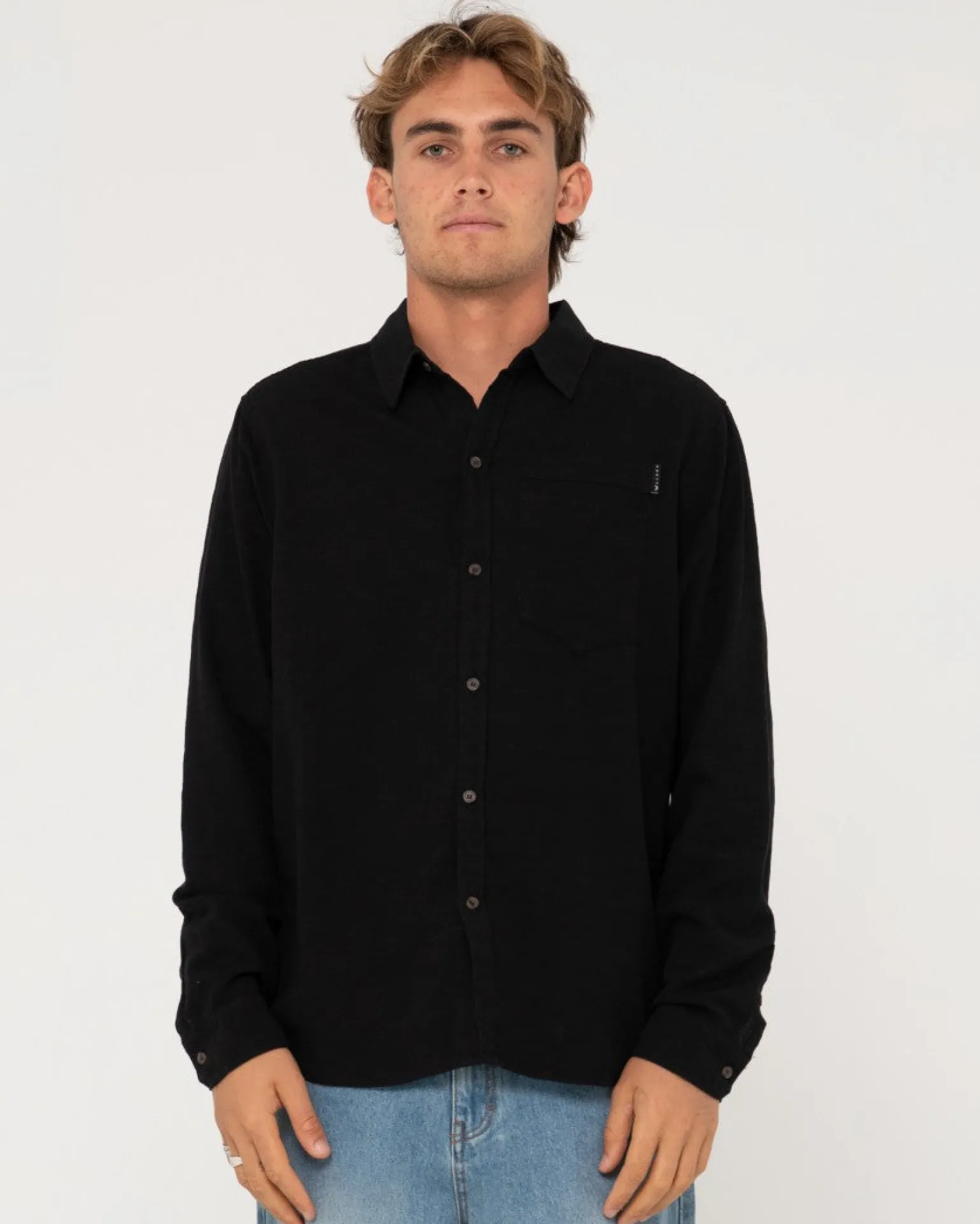 Camisa De Manga Larga De Lino Yuma>Rusty Hot
