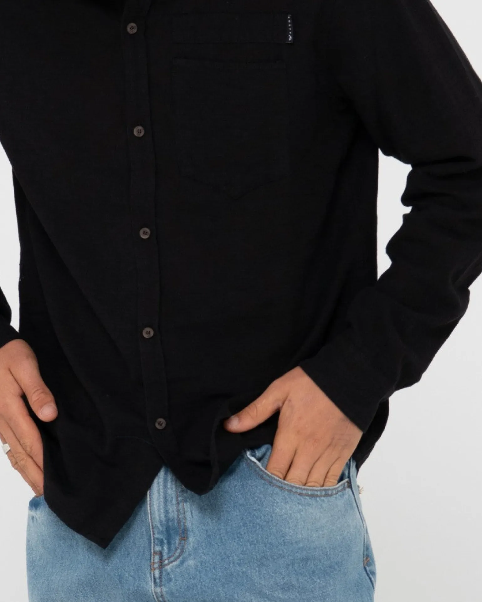 Camisa De Manga Larga De Lino Yuma>Rusty Hot
