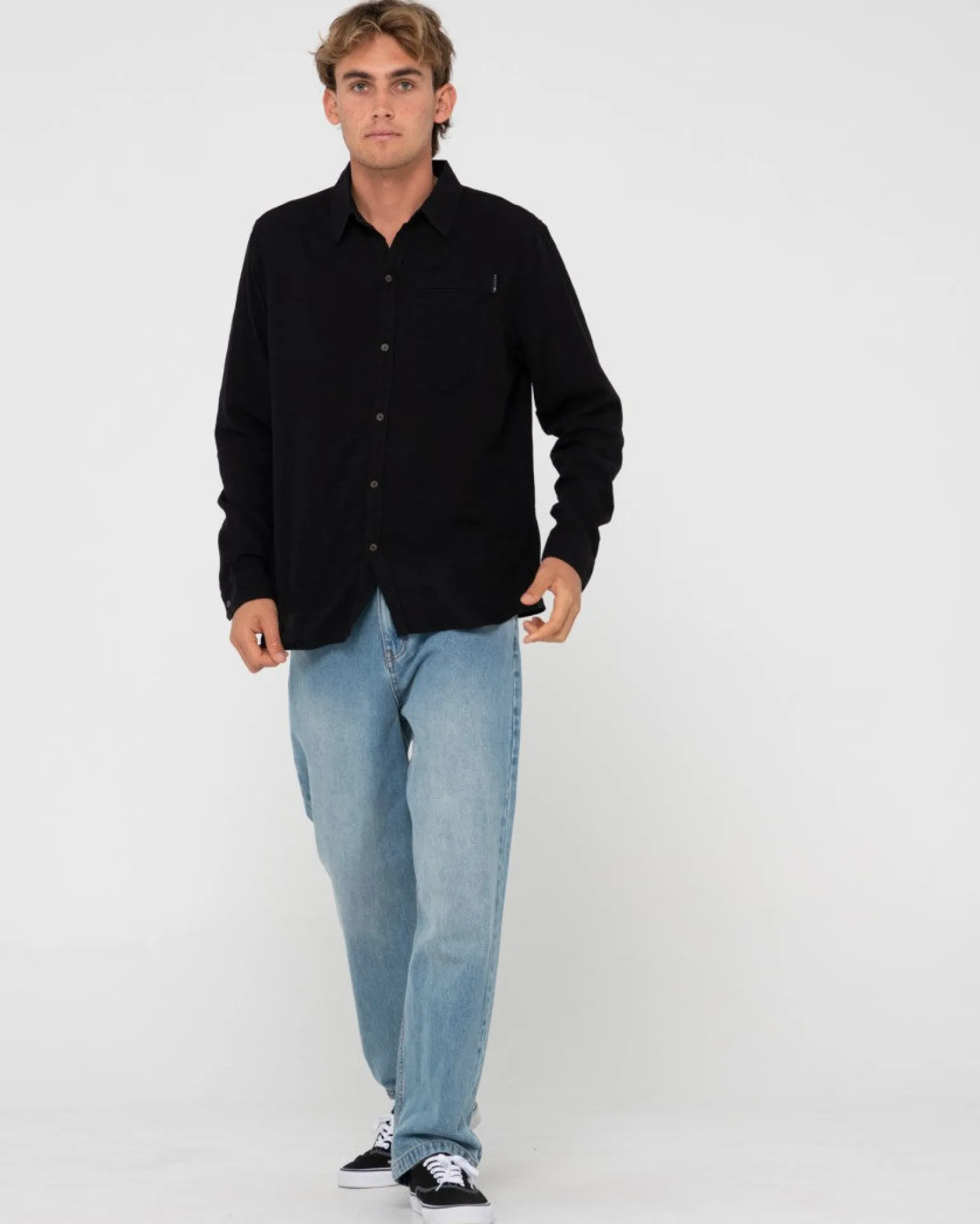 Camisa De Manga Larga De Lino Yuma>Rusty Hot