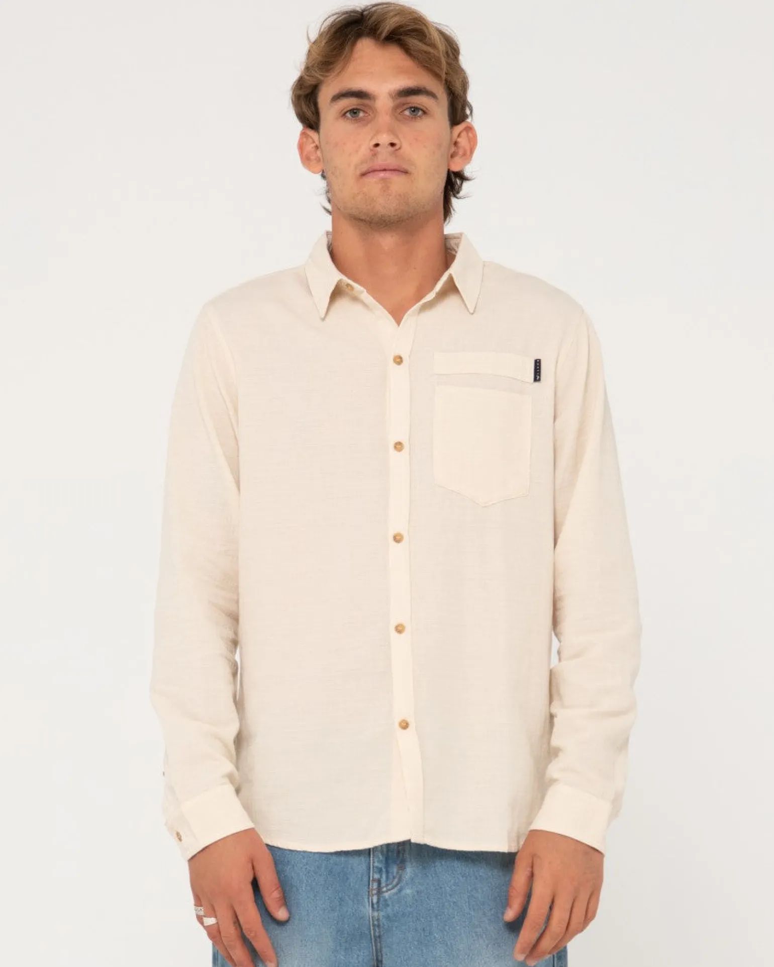 Camisa De Manga Larga De Lino Yuma>Rusty Store