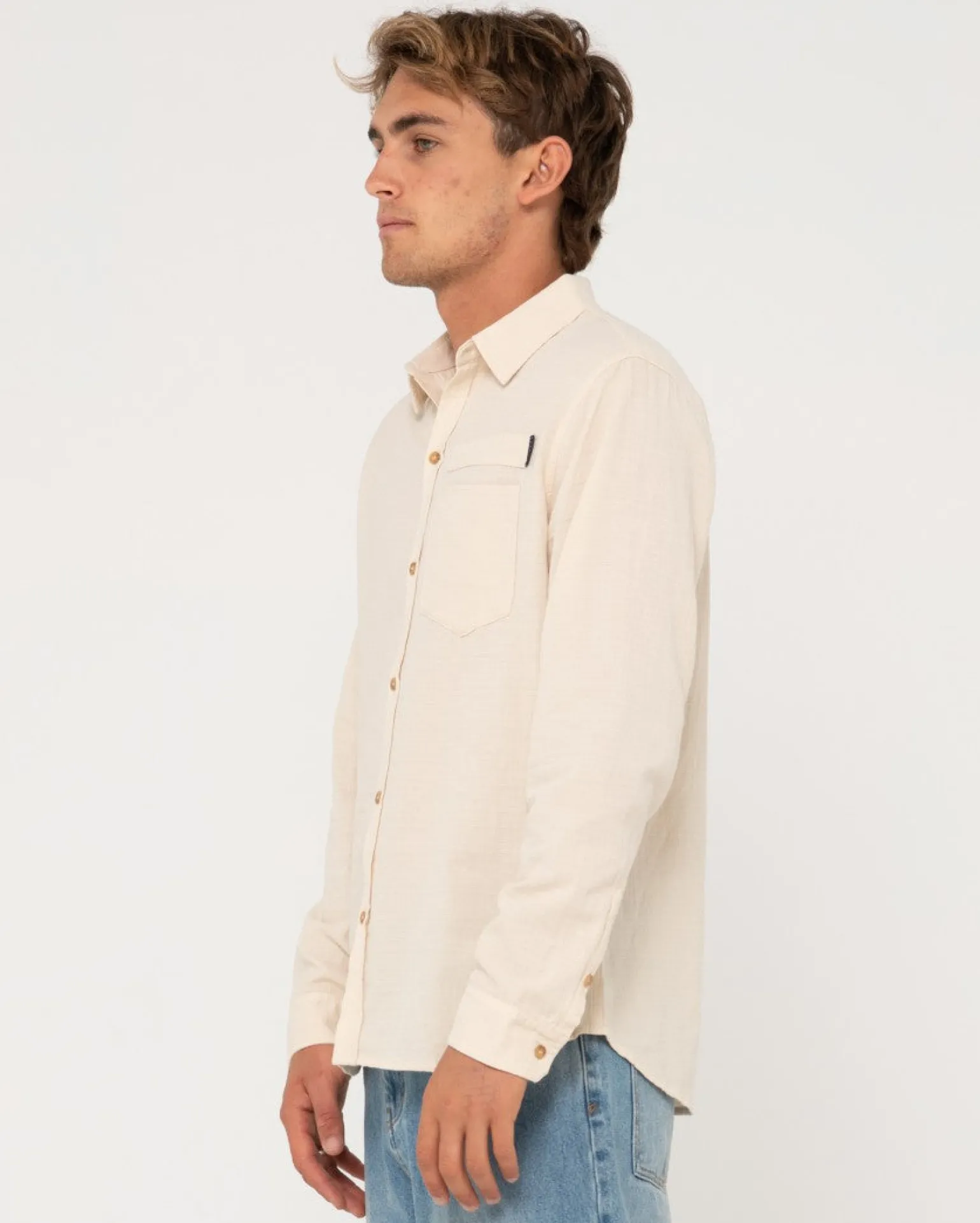 Camisa De Manga Larga De Lino Yuma>Rusty Store