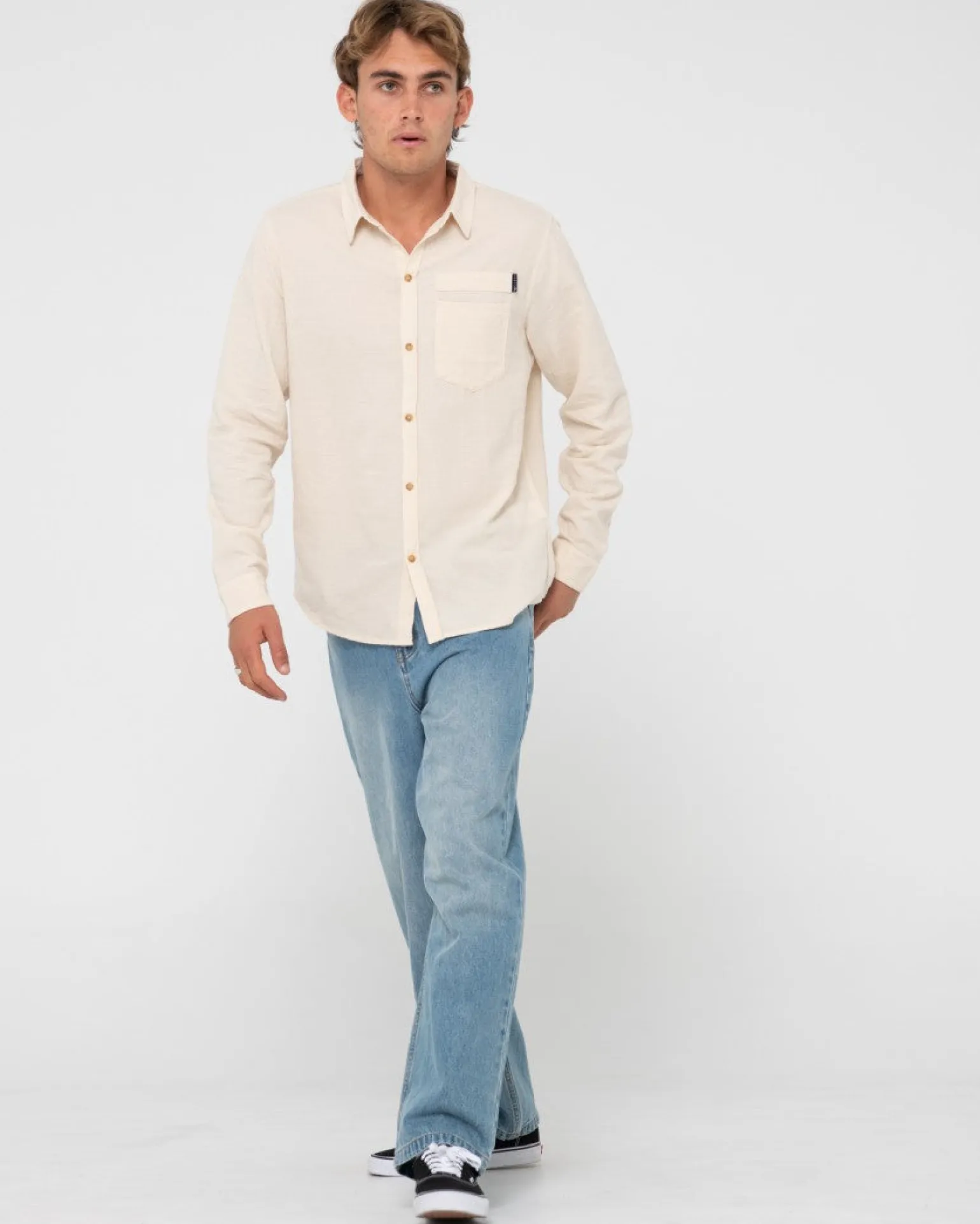 Camisa De Manga Larga De Lino Yuma>Rusty Store