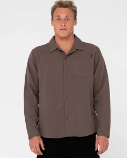 Camisa De Manga Larga De Lino Yuma>Rusty Clearance