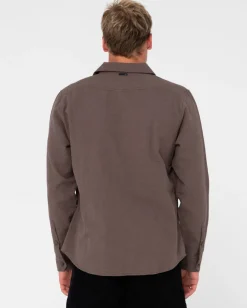 Camisa De Manga Larga De Lino Yuma>Rusty Clearance