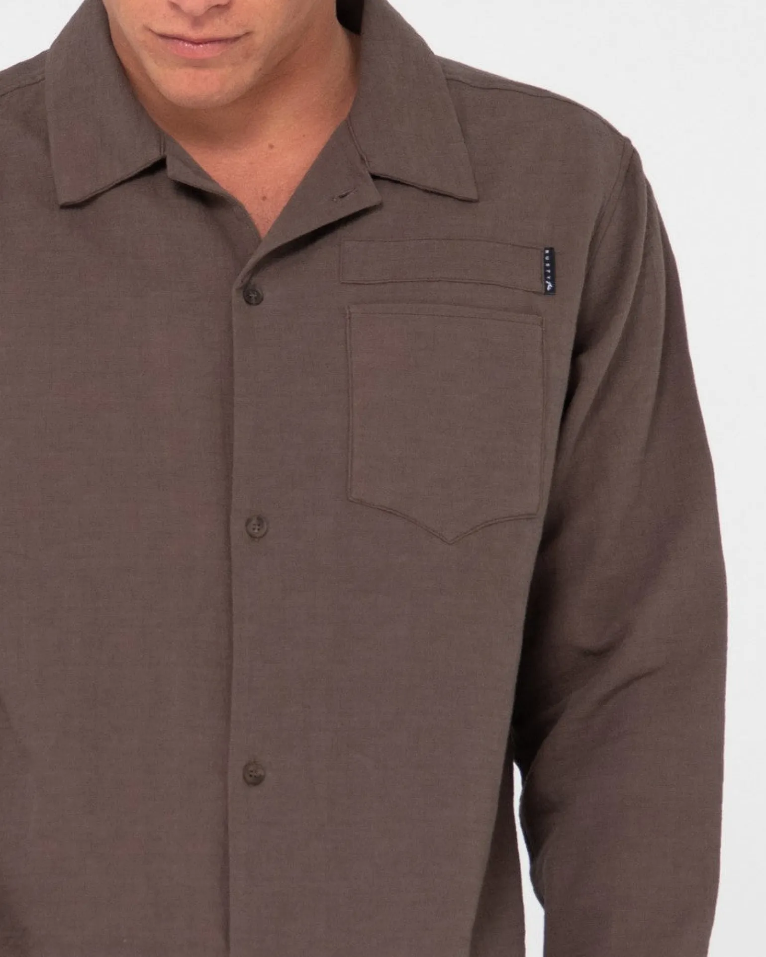 Camisa De Manga Larga De Lino Yuma>Rusty Clearance