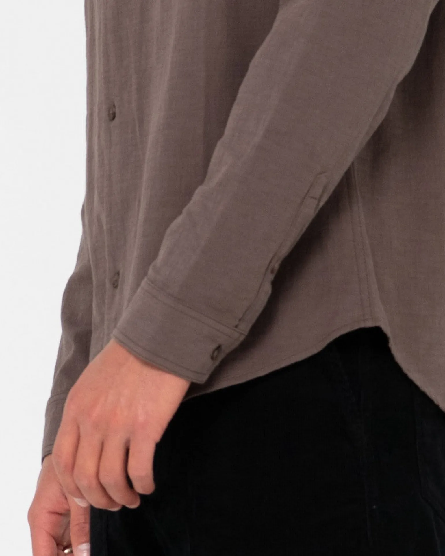 Camisa De Manga Larga De Lino Yuma>Rusty Clearance