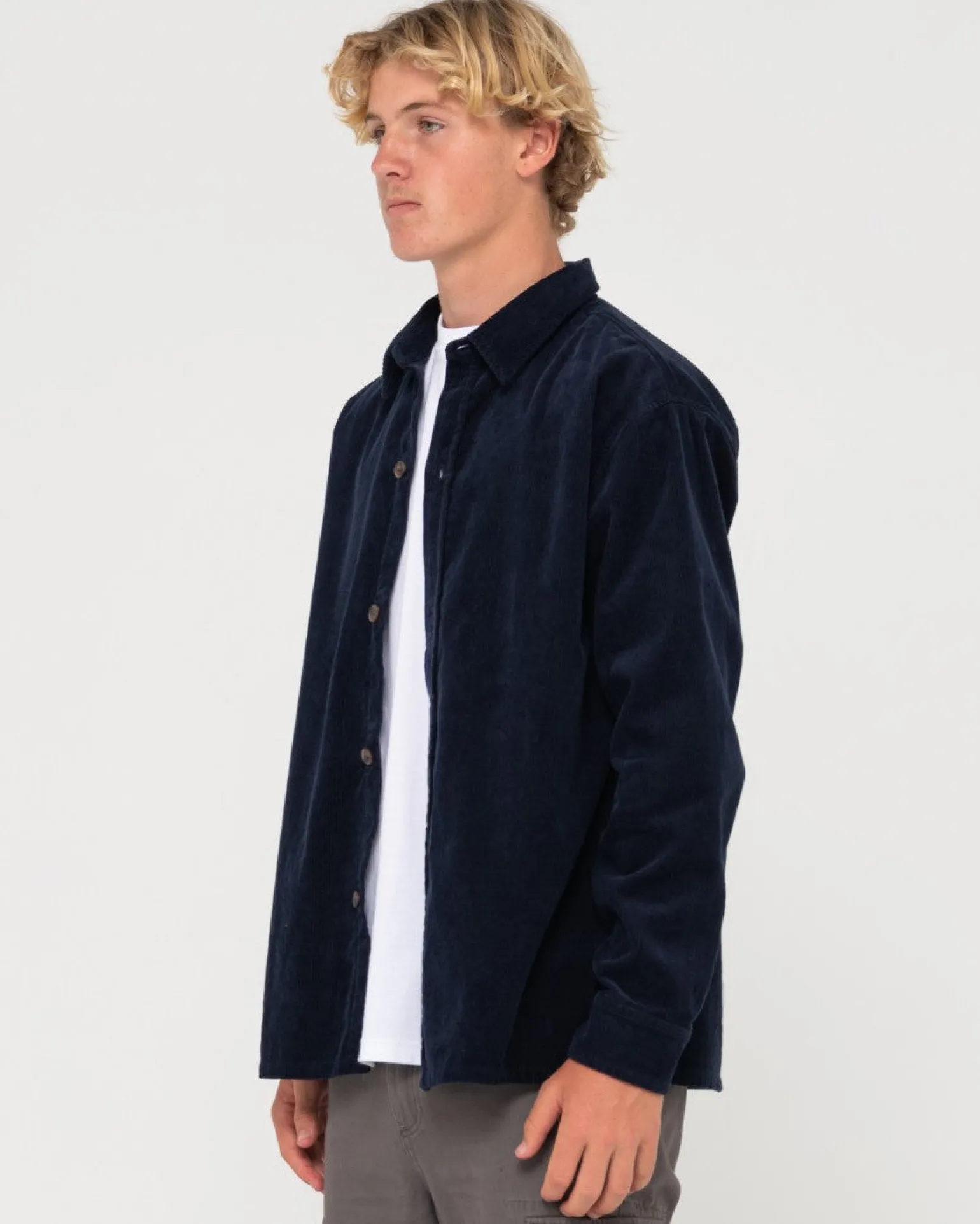Camisa De Pana De Manga Larga Ballena Blanca>Rusty Cheap