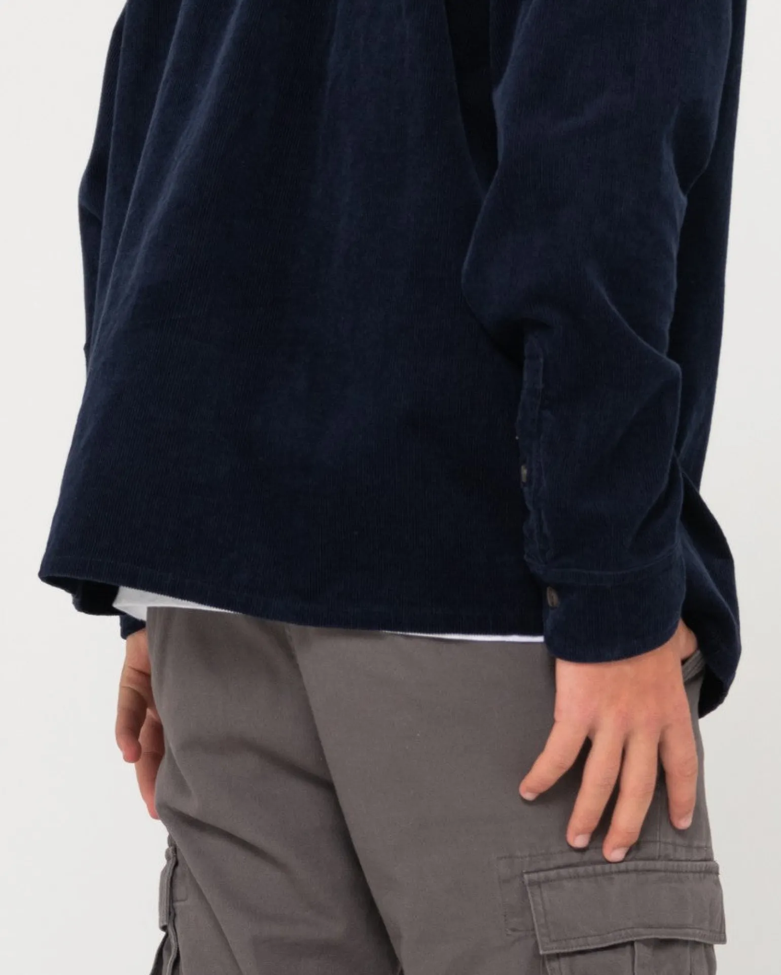 Camisa De Pana De Manga Larga Ballena Blanca>Rusty Cheap