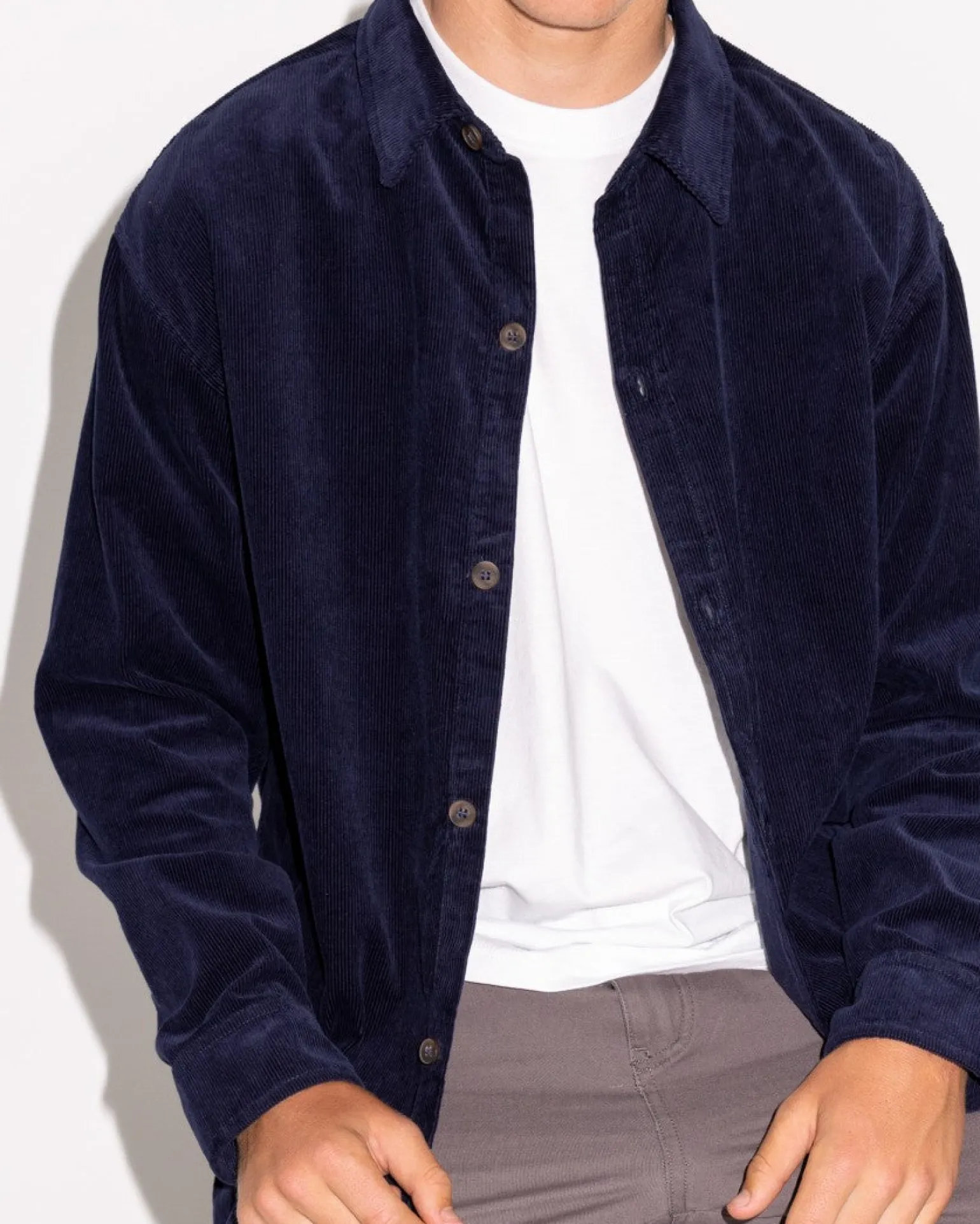 Camisa De Pana De Manga Larga Ballena Blanca>Rusty Cheap
