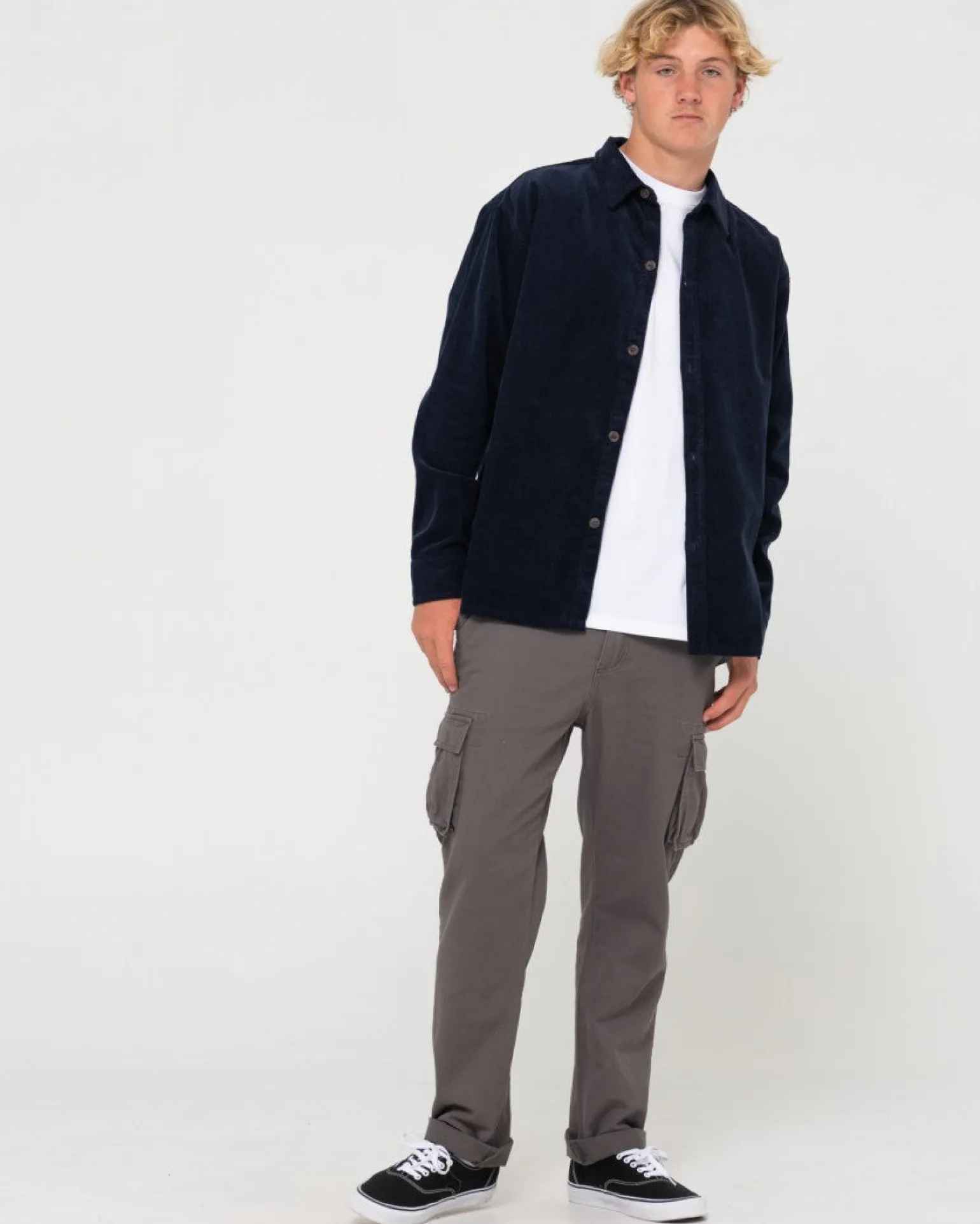 Camisa De Pana De Manga Larga Ballena Blanca>Rusty Cheap